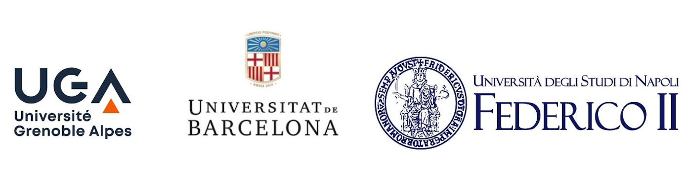 Logos UGA - Université Barcelone - Université Naples