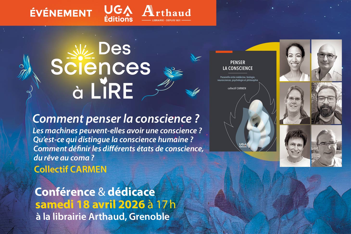 Des sciences à lire — Rencontre 3 - : comment penser la conscience ?